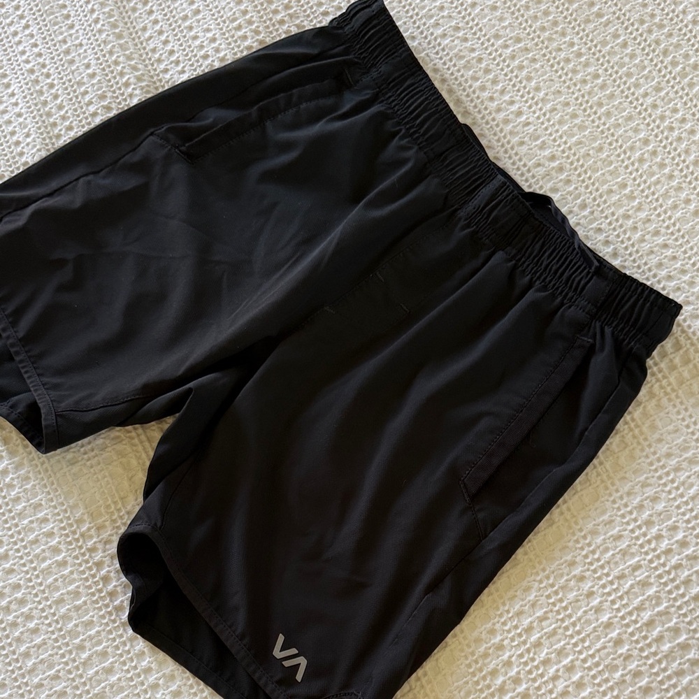 RVCA boys black Athletic Shorts